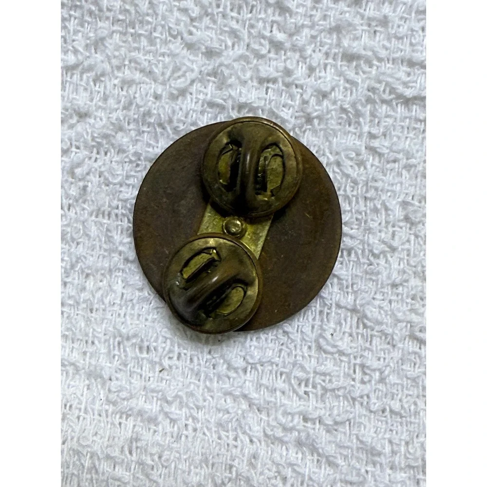 Vintage‎ US Army Military Uniform Button Pinback Brass Gold Tone